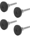 Totally Boss Swivel Furniture Leveling Feet With Glide Like Butter Smooth Action, Built Damn Tough Nylon Steel, Four Pack.