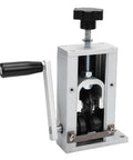 Hand Crank Wire Stripping Machine For 21mm Diameter Cables showing a metal frame with a crank handle and V bracket design.