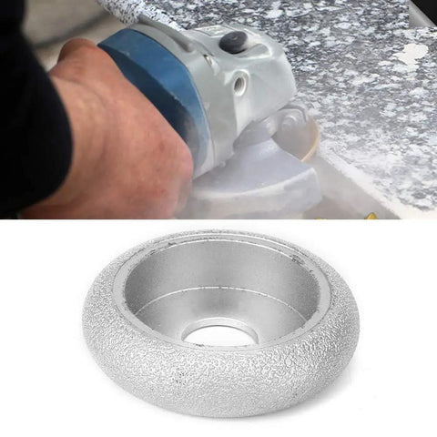 Brazed Diamond Grinding Wheel 7.3cm For Stone Marble Ceramic Dry Or Wet Use With Angle Grinder Heavy Duty Edging Abrasive