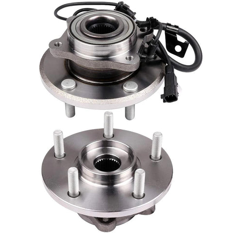 Rear Left Wheel Hub Bearing Assembly For 2014-2015 Ram ProMaster 2500 3500, showing front view with bolts and wiring