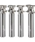 Premium Half Round Router Bit Set Delivering Heckuva Sharp Carbide Blades For Effortless Bullnose Shaping four carbide bits with varying profiles