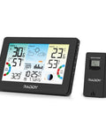 All-In-One Weather Station Wireless Indoor And Outdoor With 7.5 Inch Large Color Display, Home Temperature And Humidity Monitor shown.