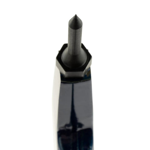 Close-up of Replacement Tips For E3 WCT Welding Hammer Five Pack Made In USA 4140 Steel Tips with pointed chisel end.