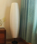 Foldable Rice Paper Floor Lamp Shade In Minimalist Modern Style, Classic Paper Lamps Cage Guard For Living Room corner decor