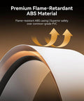 Premium flame-retardant ABS material showcasing smooth finish for enhanced safety and durability, ideal for smoke detectors.