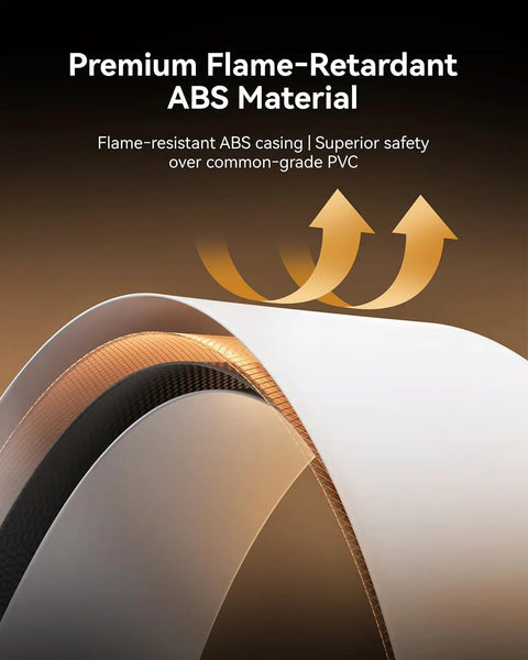 Premium flame-retardant ABS material showcasing smooth finish for enhanced safety and durability, ideal for smoke detectors.