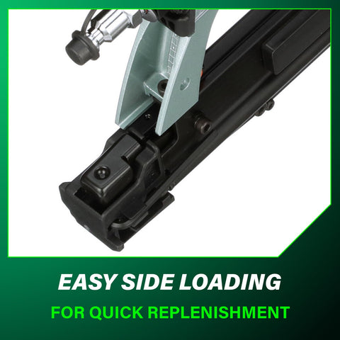 Lightweight 23 Gauge Headless Pin Nailer For Cabinets Trim And Crafting slick pro grade pneumatic nailer side loading feature