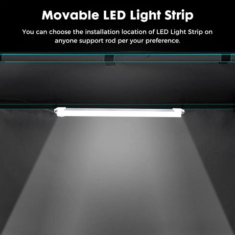 Movable LED light strip for Laser Engraving Enclosure For 700 By 700 By 400mm Machines With Exhaust Fan