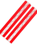 Two Piece 12 Inch Transparent Acrylic Hinge Smooth As Butter Continuous Piano Hinge Self Adhesive on red backing