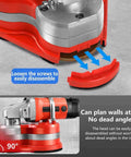 Heavy Duty Electric Concrete Grinder With Variable Speed Control And Side Handle shows disassembly features at 90 degrees.