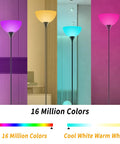 Smart RGB Floor Lamp With WiFi And App Control, 16 Million Colors, 20 Dynamic Modes, gradient color demonstration