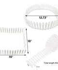 Miniature Fairy Garden Fence Set 40 Inch Long By 2 Inch Tall DIY Wood Picket Fence For Dollhouse White 2 Pack shown in circle and square forms