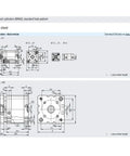 Data sheet showing dimensions and specifications for Tough As Nails Compact Air Cylinder And Pneumatic Actuator.