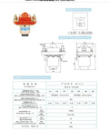 MILRJYZRE DC Contactor MZJ-400S for Golf Carts Electric Trucks Forklifts and Communication Power Supply 48V wiring diagram and dimensions