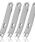 Four Pack Handy Compact Mini Pry Bar Set For Everyday Carry, Pocket Stainless Steel Crowbar Tools, Small Three Inch Pry Bar