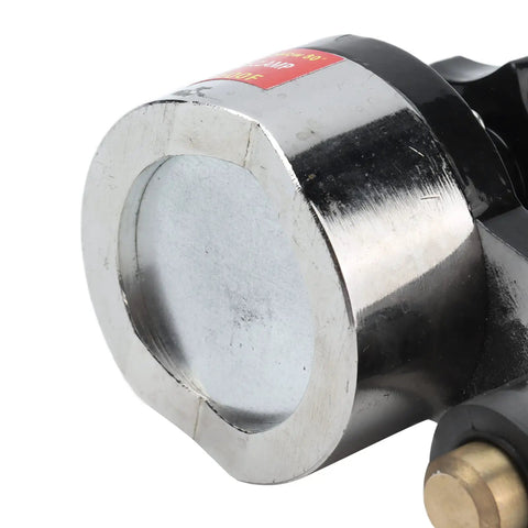 Close-up of Solid Magnetic Welding Ground Clamp With Swappable On Off Switch Adjustable Holder Plus Silicone Insulation Shield Against Heat.