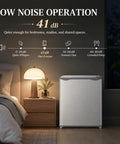 1.1 Cu Ft Compact Mini Freezer Solid Upright Build With Low Noise Operation At 41 dB Ideal For Dorm Rooms And Offices