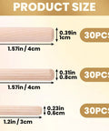 90 Piece Hardwood Dowel Set In Three Sizes One Quarter Inch Five Sixteenths Inch And Three Eighths Inch Fluted Grooved Dowels For Furniture Woodworking Crafts And DIY Carpentry Durable Warp Resistant