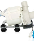 Washer Drain Pump Assembly 5859EA1004G Replacement for Kenmore Top Load Washers Easy Install Replaces AP5604958 PS3636111, white plastic pump with wiring connectors