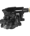 Heavy Duty Power Steering Box For GM 1500 2500 3500 Truck And Van 2002 To 2022 side view with black finish.