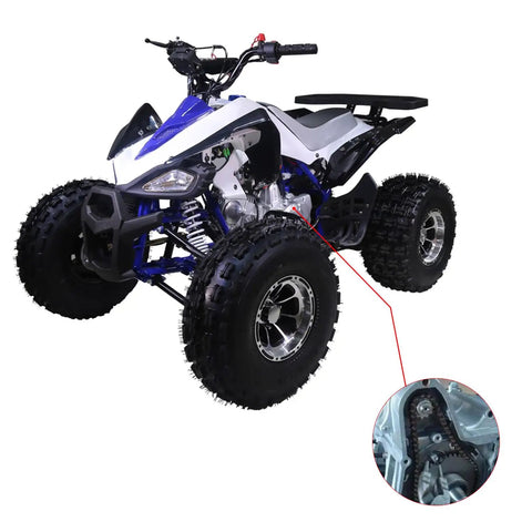 25H 62 Links Pro Grade Timing Chain Breaker Tool For 70cc 90cc 110cc 125cc Chinese ATVs showing installation on ATV engine