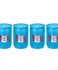 75 Percent Acetic Acid Solution For Industrial Cleaning And PH Adjustment Heavy Duty Pro Grade Metal Surface Treatment And Chemical Processing In 55 Gallon Drums Four Pack For Big Ops. Four blue 55-gallon plastic drums