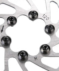 Close-up of Beefy G3 Stainless Steel Disc Brake Rotors 160mm 180mm 203mm, 2 Pack With Bolts, showing six-screw mount detail