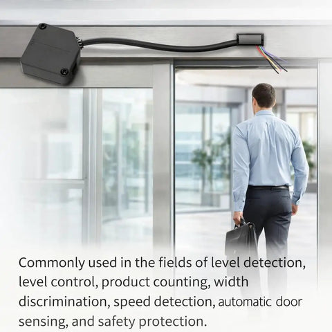 Photoelectric Switch Diffuse Reflection Sensor With 3 Meter Detection Range And Screw Pack Included for automatic door safety installation