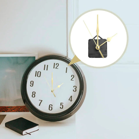 Silent Quartz Clock Movement Replacement Kit With Gold Hands For Wall Clocks Battery Operated DIY Repair Parts