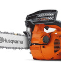 Top Handle Gas Chainsaw 12 Inch Bar 35.2cc Workhorse Pro Grade Compact Saw With Anti Vibration And Easy Start Side Tensioning
