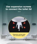 Seat Hinge Fix Nuts Kit 2 Pcs Quick Release Bolts Set Replacement Hardware For Universal Bathroom Fittings detailed expanded view