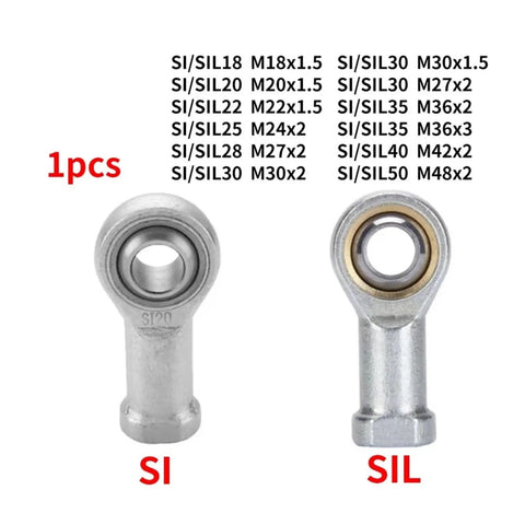 Premium Fisheye Rod End Spherical Plain Bearing Built For Hydraulic Cylinders And Cnc Machinery With Self Aligning Design, metal construction.