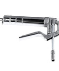 Handheld 120cc Grease Gun For Industrial Equipment Maintenance And Manual Lubrication, Chrome Plated Metal Pro Grade Workhorse Tool
