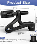 Tough As Nails Hinge Pin Door Stopper With Adjustable Springs And Soft Silicone Caps Heavy Duty Wall Bumper Guard size measurement.