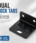 8 Pack Quick Fitting Furniture Joint Bracket Set Built Tough Heavy Duty Stainless Steel Corner Braces with Dual Lock Tabs