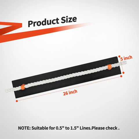 Dock Line Chafe Guards 26 Inch 4 Pack Neoprene Padding That Is Skin Friendly And Non Abrasive With Two Rope Telescopic Fixation Straps