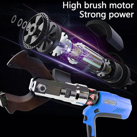 Internal view of Electric Ratchet Hydraulic Cable Cutter with high brush motor and strong power