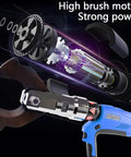 Beast Mode Electric Cable Cutter With 200kN Ratchet Power showing internal brush motor and power features