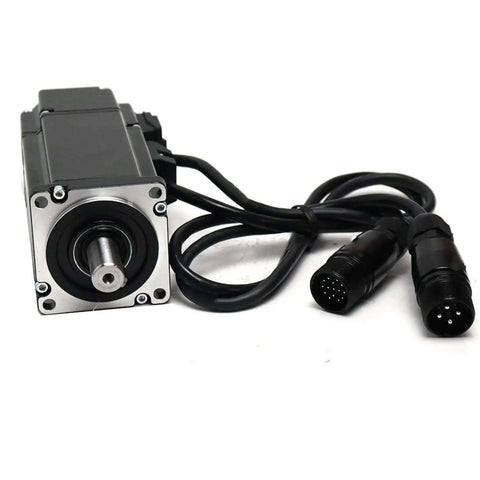 Front view of AC Servo Motor 0.73kW 220V 2000RPM 3.5Nm Continuous Torque No Brake 90mm Frame 90ST-M03520 CNC Servo For Industrial Machines