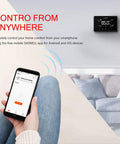 User controls WiFi Smart Thermostat For Home Automation With Tuya App Remote Control Works With Alexa And Google Assistant Crazy Easy 30