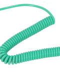 Green coiled cord for 10 Pack Anti Static Wrist Straps With Adjustable Length And 1 Mega Ohm Resistor Grounding Bracelets.
