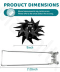 Tines And Kick Stand Kit For Mantis Echo Tillers Replacement 1622 Tines And 4333 Stand 9in tine and 17in stand dimensions