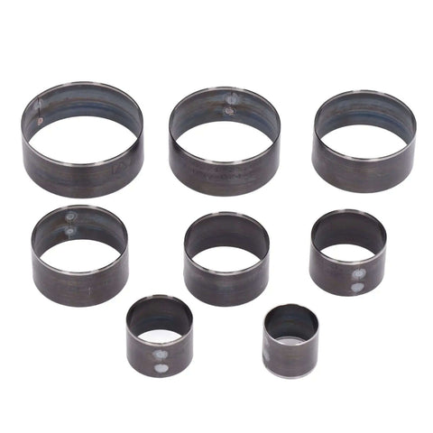 Leather Cutting Dies Set, 8 Pcs Alloy Steel Round Punch Tool Kit for Leather Craft 25-60mm, shown in arranged view