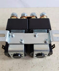 Top Shelf Sw822 Replacement Contactor 48V DC 100 Amps Double Pole Single Throw with silver metal bracket.