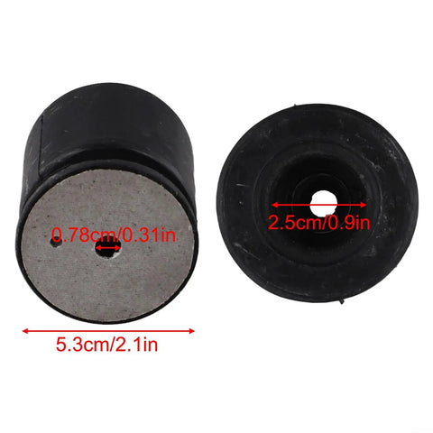 Heavy Duty Rear Exhaust Rubber Damper Set Fits Jaguar Xf Xe F-Pace Diesel With Reliable Mount Hanger Kit For Smooth Ride And Effortless Install Up 2016 Onwards, black rubber, 5.3cm