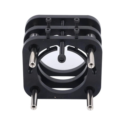Beefy Aluminum Router Table Base With Lift System, 51mm Stroke Hand Crank, 4 Jaw Clamping, rugged woodworking stand detail view