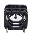 Pro Grade Heavy Duty Beefy Aluminum Router Table Lifting Base With Stainless Steel Rod For 64 To 66 Mm Carving Machines Four Jaw Clamping System 51 Mm Maximum Lifting Stroke Black, front view