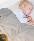 Sleeping baby under Farm Tractor Flannel Throw Blanket 60 By 80 Inches Extra Soft Cozy And Lightweight Plush Throw