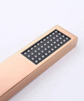 CUTPOIY Rose Gold Shower Set - 10 Inch Ultra-Thin High Pressure Head & Handheld Shower with black spray face