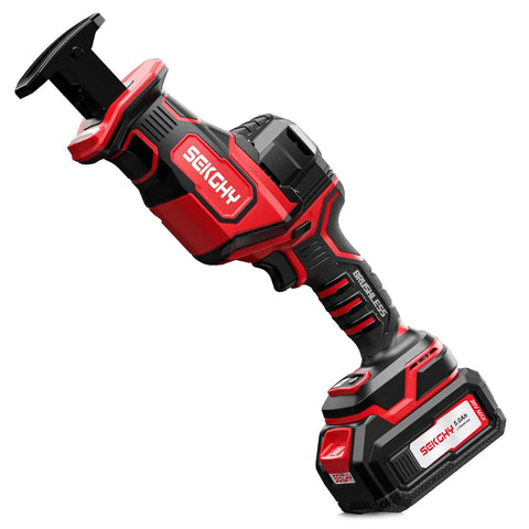 Beast 20V Max Brushless Cordless Recip Saw With LED Light 3100 RPM 5Ah Battery And Fast Charger Includes Multi Blades